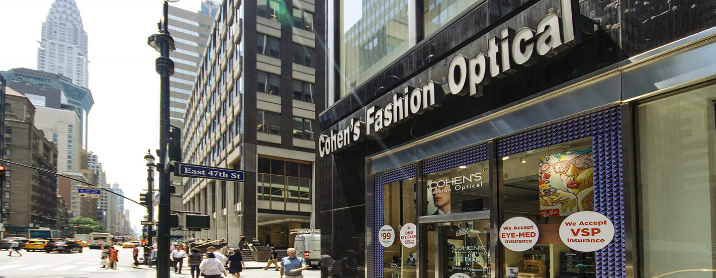 exterior image of cohen's Lexington store